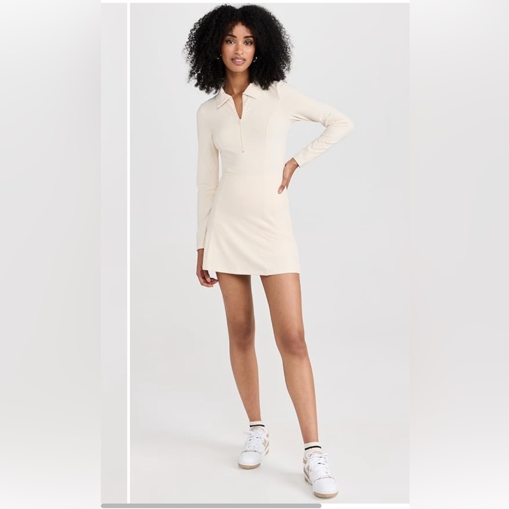 Reformation Active Desirae EcoStretch Dress (Almond)